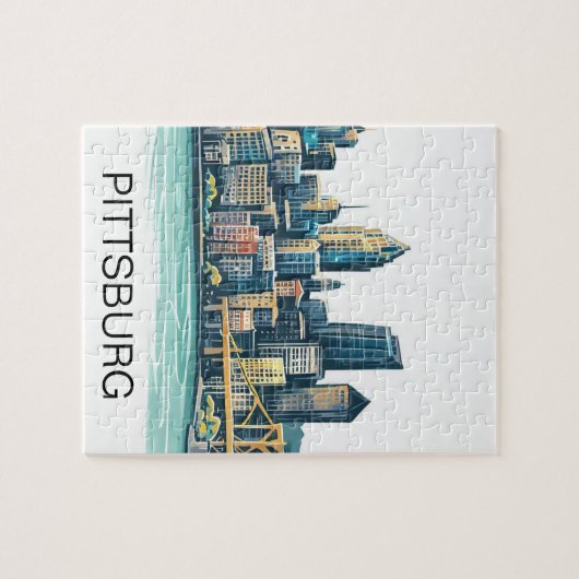 Pittsburgh Cityscape Legpuzzel (Horizontaal)