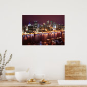 Pittsburgh Cityscape Poster (Keuken)