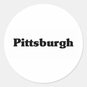 Pittsburgh Classic t-shirten Ronde Sticker