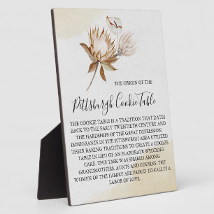 PITTSBURGH COOKIE-TABEL VOOR AFBEELDINGEN FOTOPLAAT