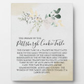 PITTSBURGH COOKIE-TABEL VOOR AFBEELDINGEN FOTOPLAAT (Voorkant)