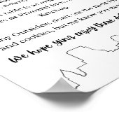 Pittsburgh Cookie Table Weddenschap Poster (Hoek)