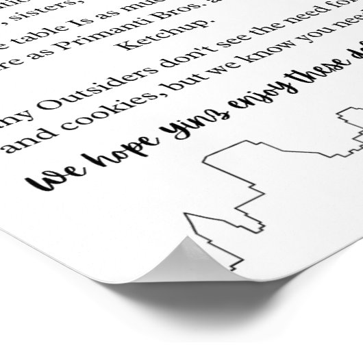 Pittsburgh Cookie Table Weddenschap Poster (Hoek)