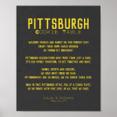 Pittsburgh Cookie Table Wedding Poster (Voorkant)