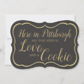 Pittsburgh Cookie Tafel Allemaal Yinz Nodig Bord Kaart (Voorkant)