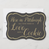 Pittsburgh Cookie Tafel Allemaal Yinz Nodig Bord Kaart (Achterkant)