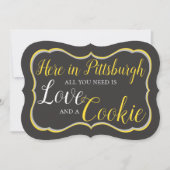 Pittsburgh Cookie Tafel Bord Kaart (Voorkant)