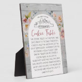 PITTSBURGH COOKIE TAFEL TEKEN HUWELIJKSTAFEL TEKEN FOTOPLAAT (Zijkant)