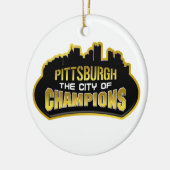 Pittsburgh de stad Champions Keramisch Ornament (Links)