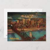  Pittsburgh door Moonlight Briefkaart (Voorkant / Achterkant)