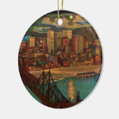 Pittsburgh door Moonlight Ornament (Links)