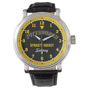 Pittsburgh Dynasty Hockey 12 uur horloge