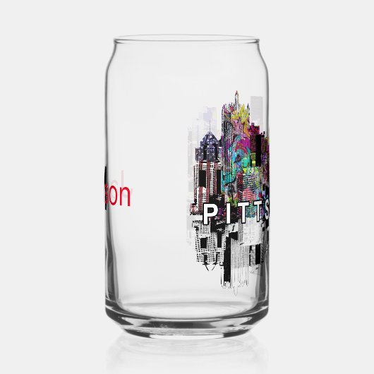 Pittsburgh en graffiti avec monogramme (Droite)