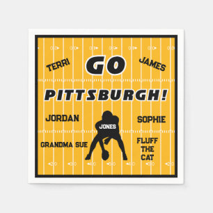 Pittsburgh Football Familie Papier Servet