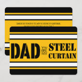 Pittsburgh Football Kaart vaders dag (Voorkant / Achterkant)