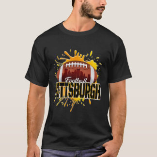 Pittsburgh Football Retro Vintage Pennsylvania Ste T-shirt