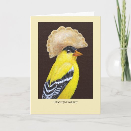 Pittsburgh Goldfinch avec carte casquette pierogi (Devant)