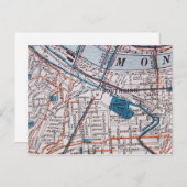 PITTSBURGH, het Briefkaart van de Kaart van de PA  (Voorkant / Achterkant)