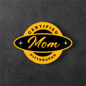 Pittsburgh Home 412 T-shirt Yinzer en or noir