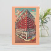  Pittsburgh Hotel Party Uitnodiging (Staand voorkant)