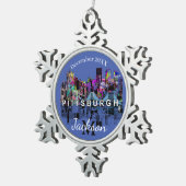 Pittsburgh in graffiti tin sneeuwvlok ornament (Rechts)