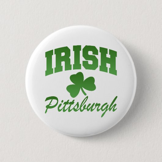 Pittsburgh Irish Button (Voorkant)