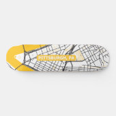 Pittsburgh-kaart 3 skateboard (Horizontaal)