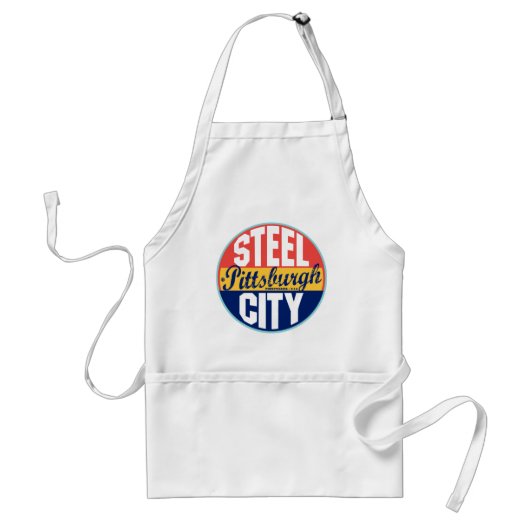 Pittsburgh - label standaard schort (Voorkant)