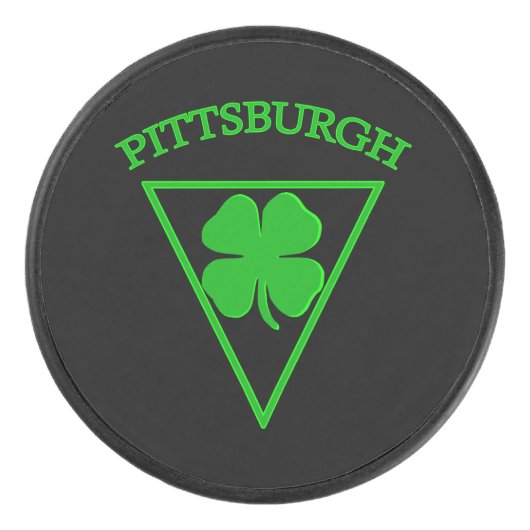 Pittsburgh Luck Hockey Puck (Voorkant)