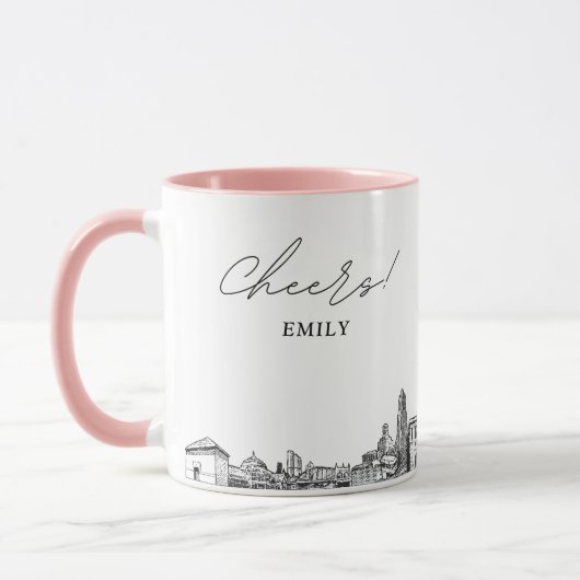 Pittsburgh Mug de café Mariage personnalisé (Gauche)