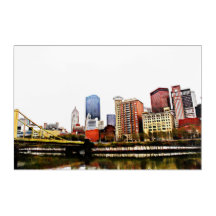 Pittsburgh op acryl
