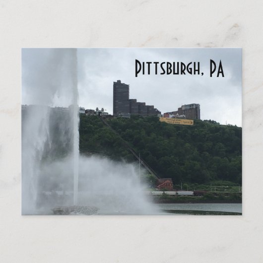 Pittsburgh, PA Fontaine Carte postale (Devant)