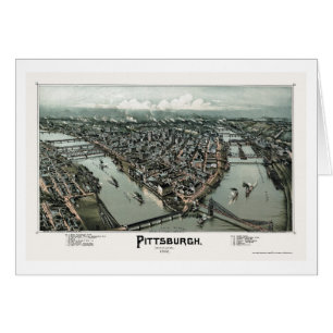 Pittsburgh, PA Panorama Map - 1902