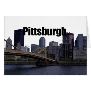 Pittsburgh PA Skyline avec Pittsburgh dans le ciel