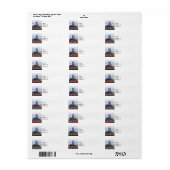 Pittsburgh PA Skyline Save the Date Etiket (Full Sheet)