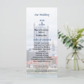 Pittsburgh PA Skyline Wedding Programme Programma (Staand voorkant)