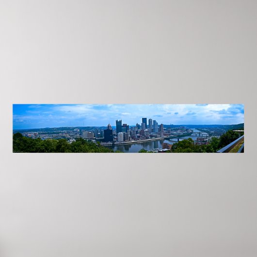 Pittsburgh Panorama Poster (Voorkant)
