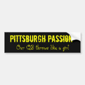 Pittsburgh Passion Bumpersticker (Voorkant)