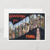 Pittsburgh, Pennsylvania  Big Letters Briefkaart (Voorkant / Achterkant)