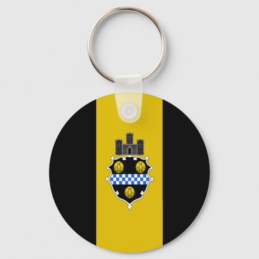Pittsburgh (Pennsylvania) City flag Sleutelhanger (Voorkant)