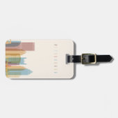 Pittsburgh, Pennsylvania | City Skyline Bagagelabel (Voorkant horizontaal)