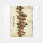 Pittsburgh Pennsylvania Cityscape Fleece Deken (Voorkant (Horizontaal))