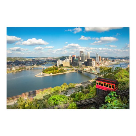 Pittsburgh Pennsylvania Duquesne Inline Foto Afdruk (Voorkant)