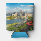 Pittsburgh Pennsylvania Duquesne Inline Uitzicht Blikjeskoeler (Voorkant)