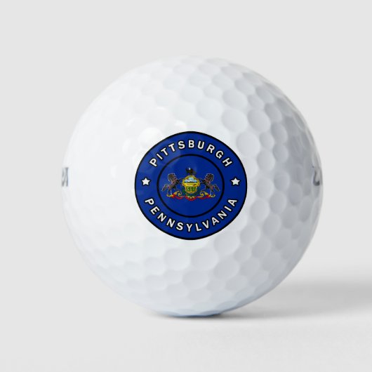 Pittsburgh Pennsylvania Golfballen (Voorkant)