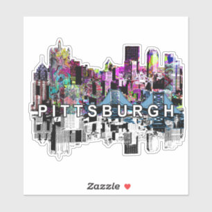 Pittsburgh, Pennsylvania, graffiti Sticker