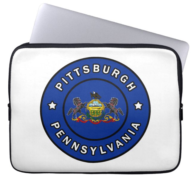 Pittsburgh Pennsylvania Laptop Sleeve (Voorkant)