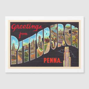 Pittsburgh Pennsylvania PA Grande lettre carte pos