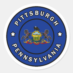 Pittsburgh Pennsylvania Ronde Sticker