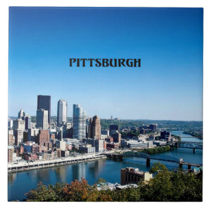 Pittsburgh, Pennsylvania silhouet foto Tegeltje